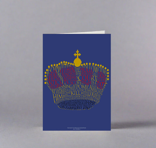 Greeting Card: Richard II - For Within the Hollow Crown