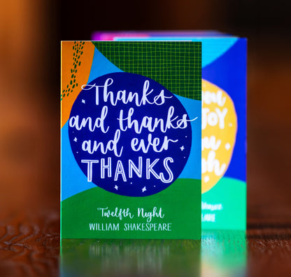 Greeting Card: Thanks And Thanks And Ever Thanks