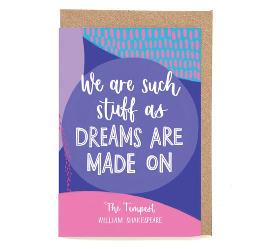 Greeting Card: We Are Such Stuff As Dreams Are Made On The Tempest