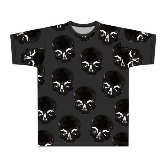 Adult T Shirt: Hamlet Allover Skull