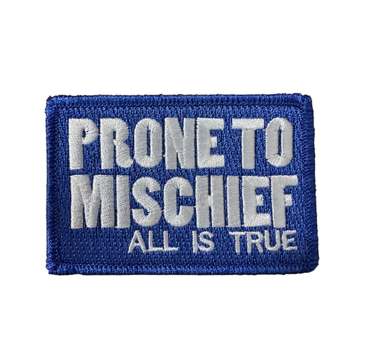 Iron On Patch: Prone To Mischief
