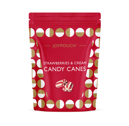 Joypouch: Strawberries & Cream Candy Canes