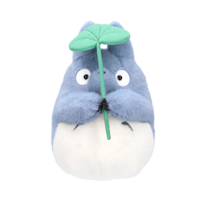 Large Blue Totoro Plush With Leaf - My Neighbour Totoro