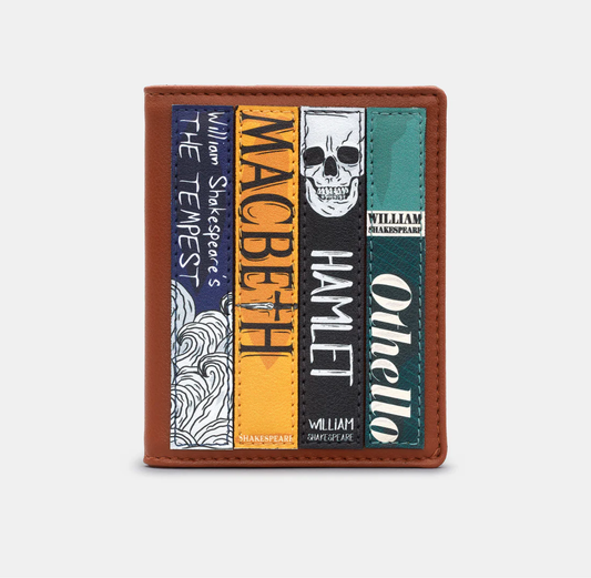 Leather Card Holder: Shakespeare Bookworm