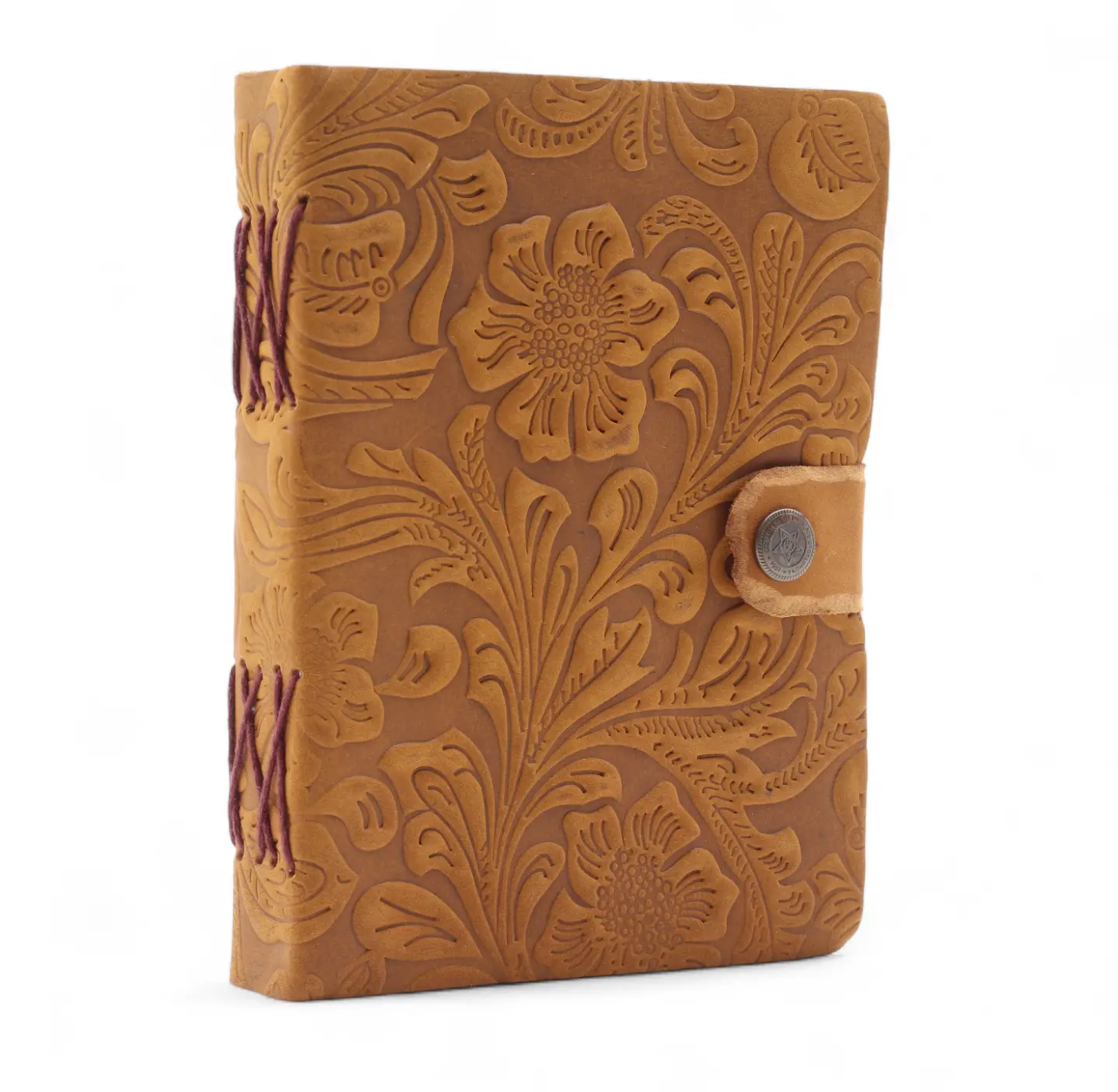 Leather Notebook: Floral