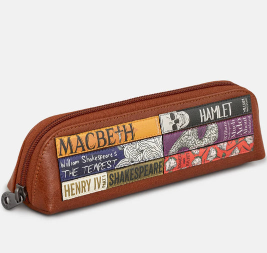 Leather Pencil Case: Shakespeare Bookworm