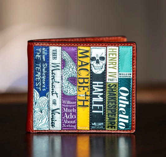 Leather Wallet: Shakespeare Bookworm