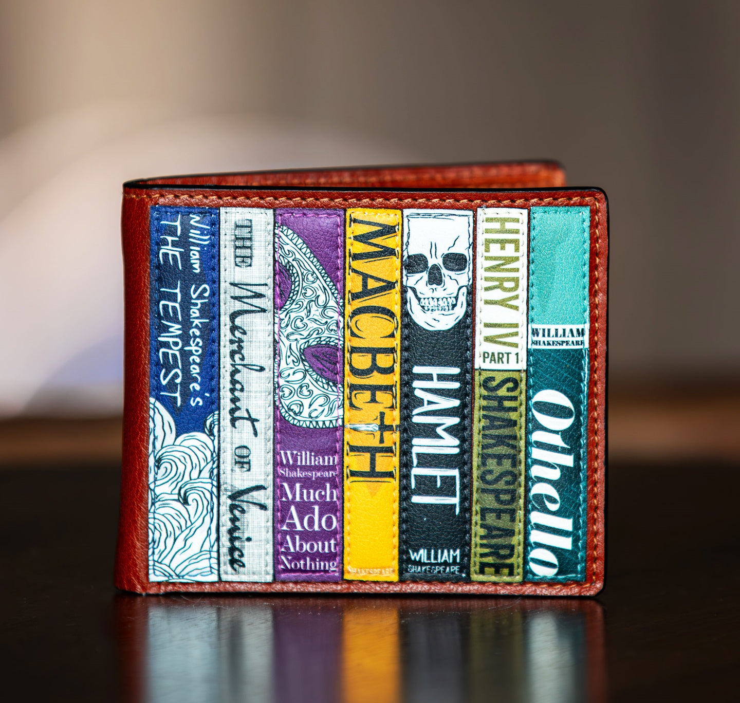 Leather Wallet: Shakespeare Bookworm – The RSC shop