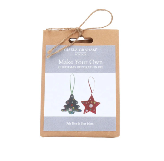 Make Your Own Felt Tree and Star Decorations