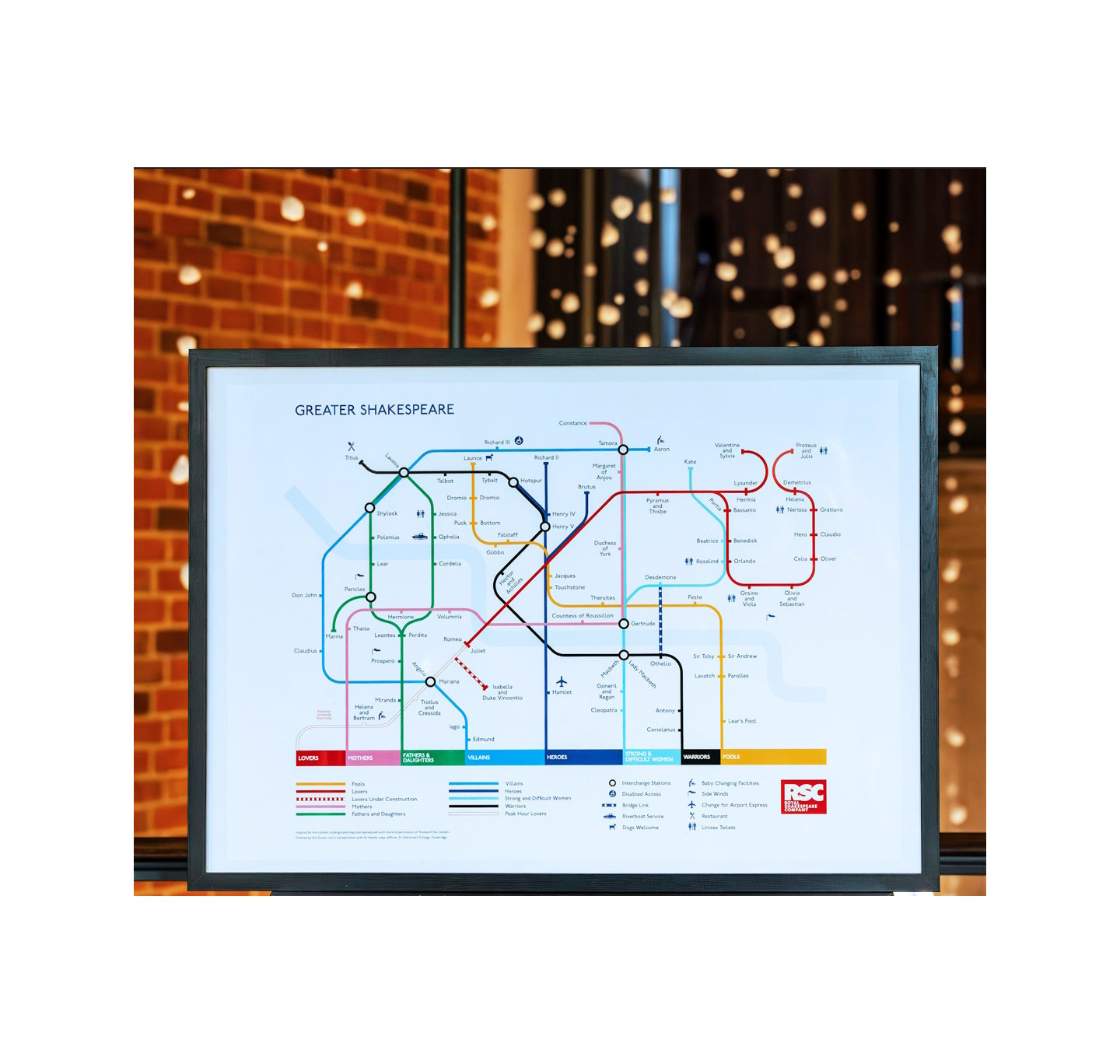 Poster Greater Shakespeare Map The RSC shop