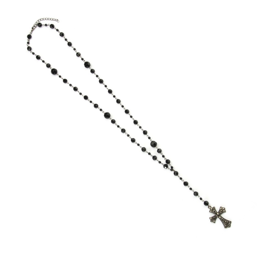 Necklace: Crystal Glass Cross