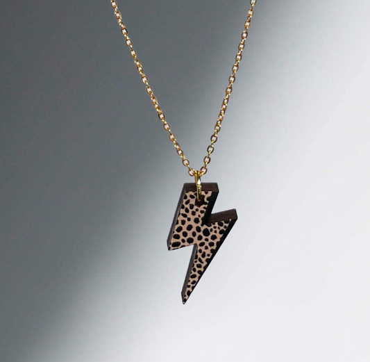 Necklace: Rebel Nude Leopard