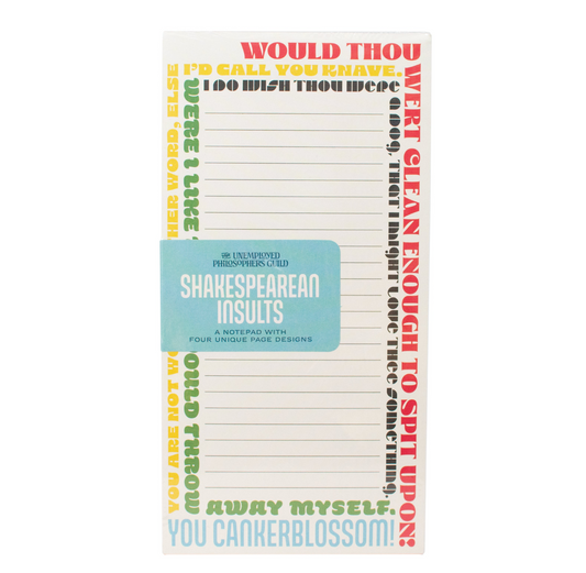 Notepad: Shakespeare Insults
