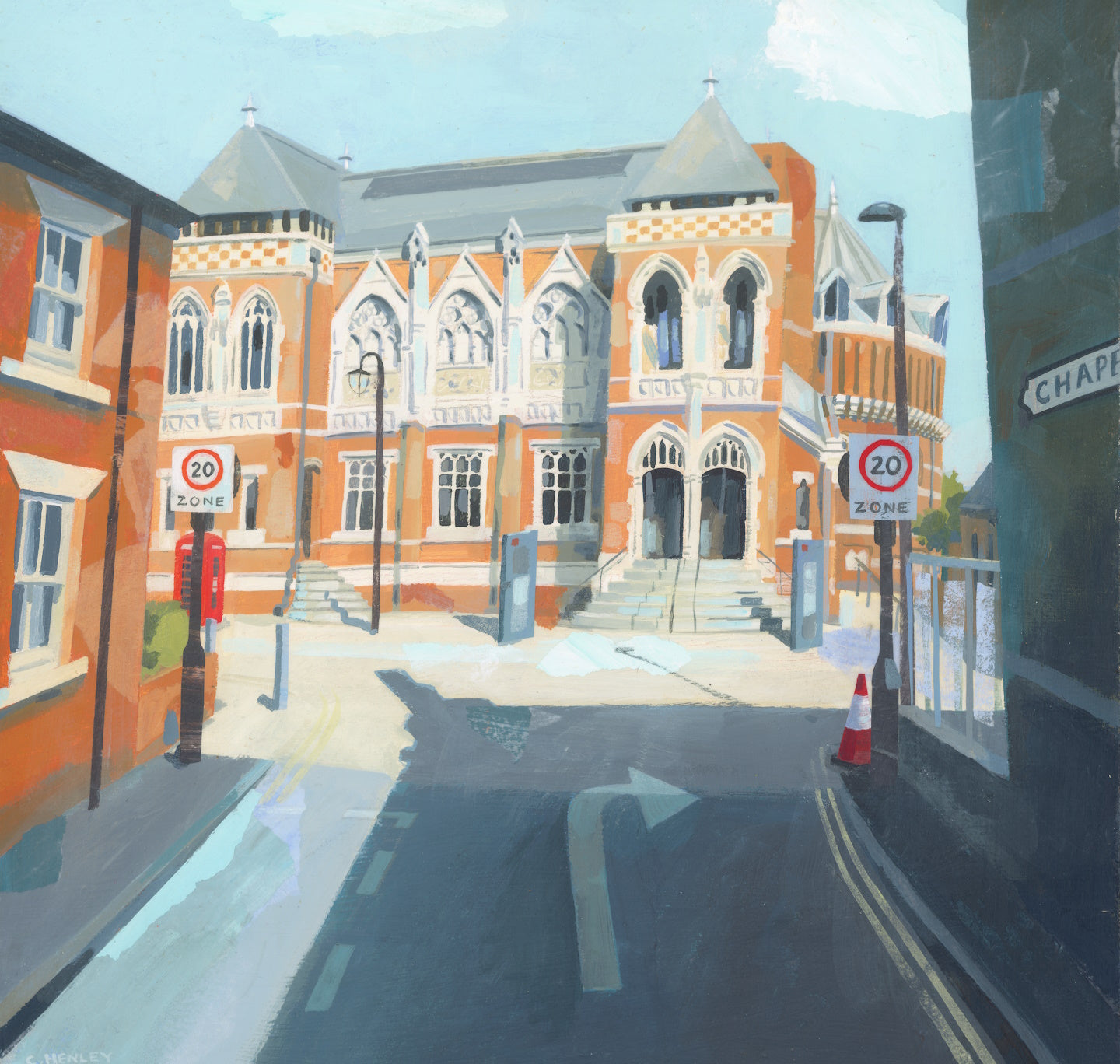 Greeting Card: Swan Theatre from Chapel Lane