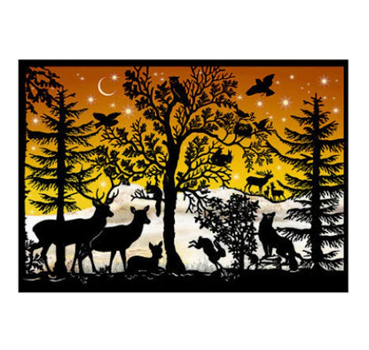 Miniature Silhouette Advent Calendar Card