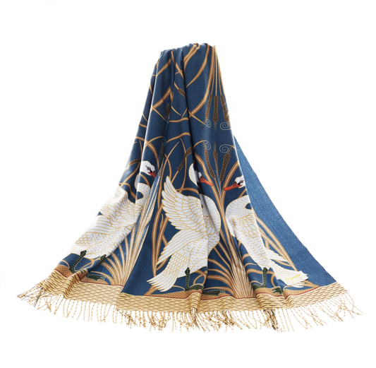 Pashmina Scarf: Swan