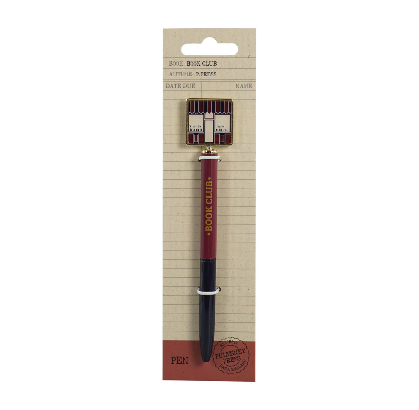 Pen With Topper: Book Club
