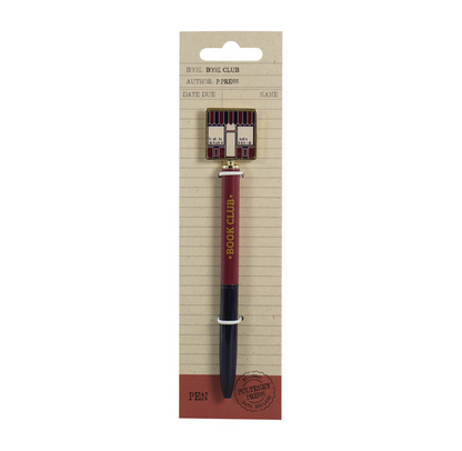 Pen With Topper: Book Club