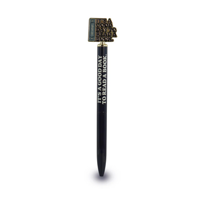 Pen With Topper: It's A Good Day To Read A Book