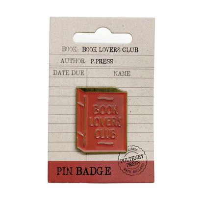 Pin Badge: Book Lovers Club