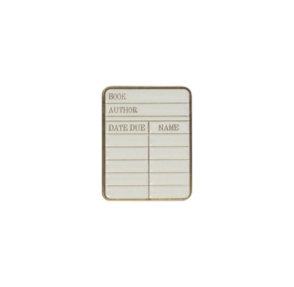 Pin Badge: Library Card