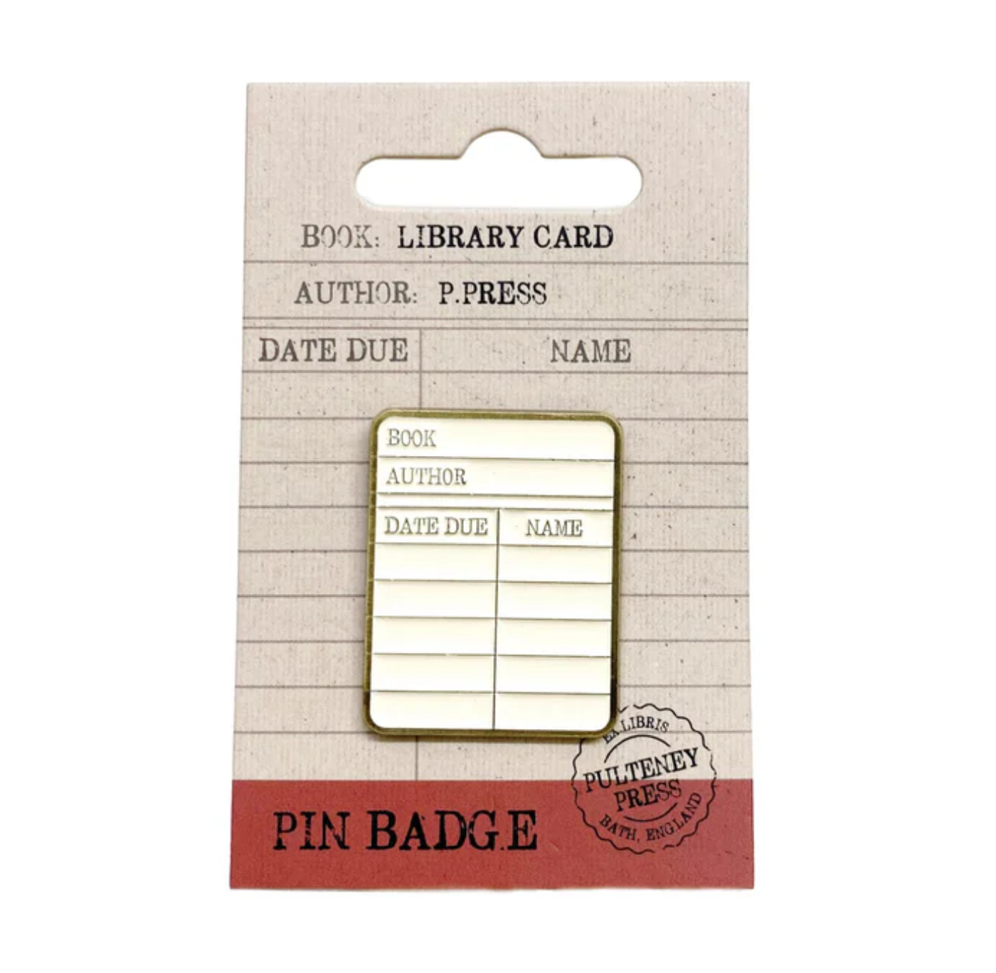Pin Badge: Library Card