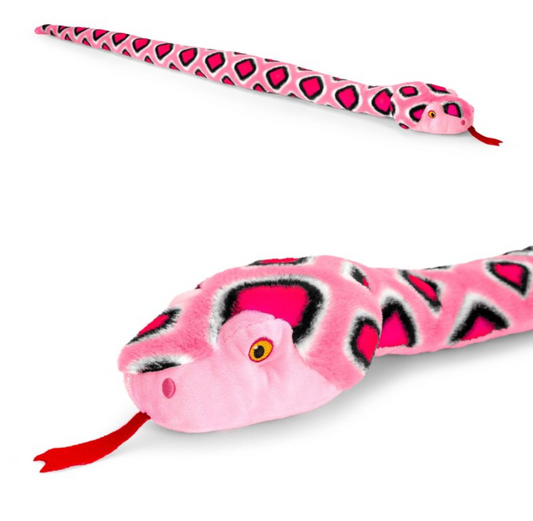 Plush Pink Snake 100cm