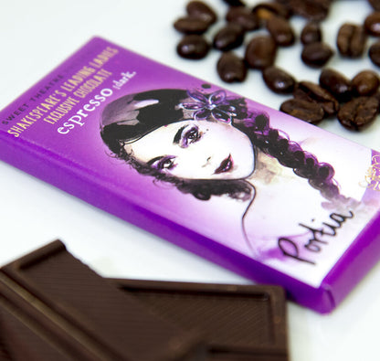 Sweet Theatre: Portia Espresso Dark Chocolate Bar
