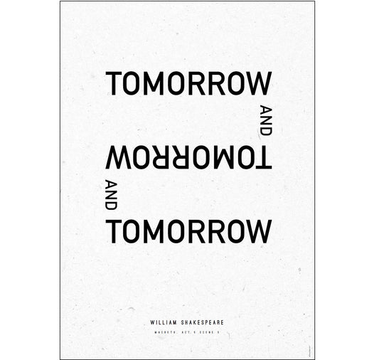 Print: Macbeth - Tomorrow and Tomorrow and Tomorrow A4