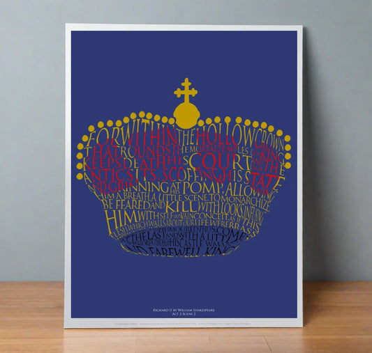 Print: Richard II - For Within the Hollow Crown