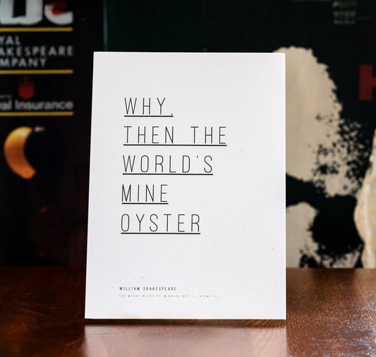 Print: The Merry Wives of Windsor - Why, Then The World's Mine Oyster A4