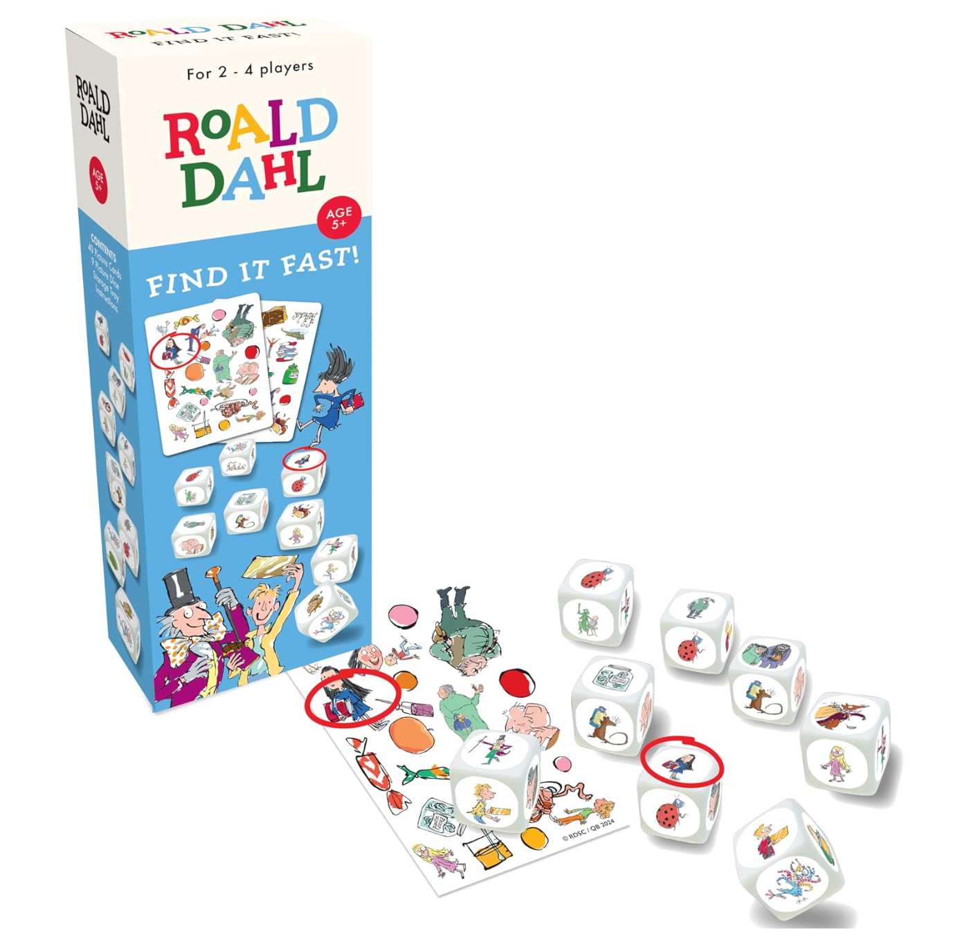 Roald Dahl Find It Fast Card Game