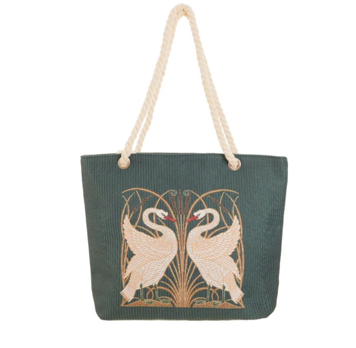 Rope Tote Bag: Swan
