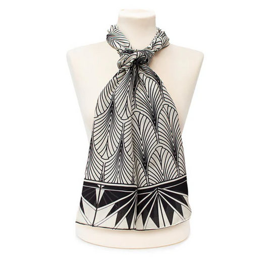Scarf: Deco New York Crêpe de Chine