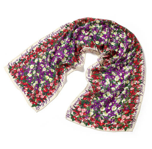 Scarf: Shakespeare Flowers