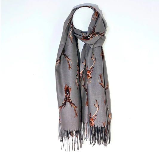 Scarf: Stag Head
