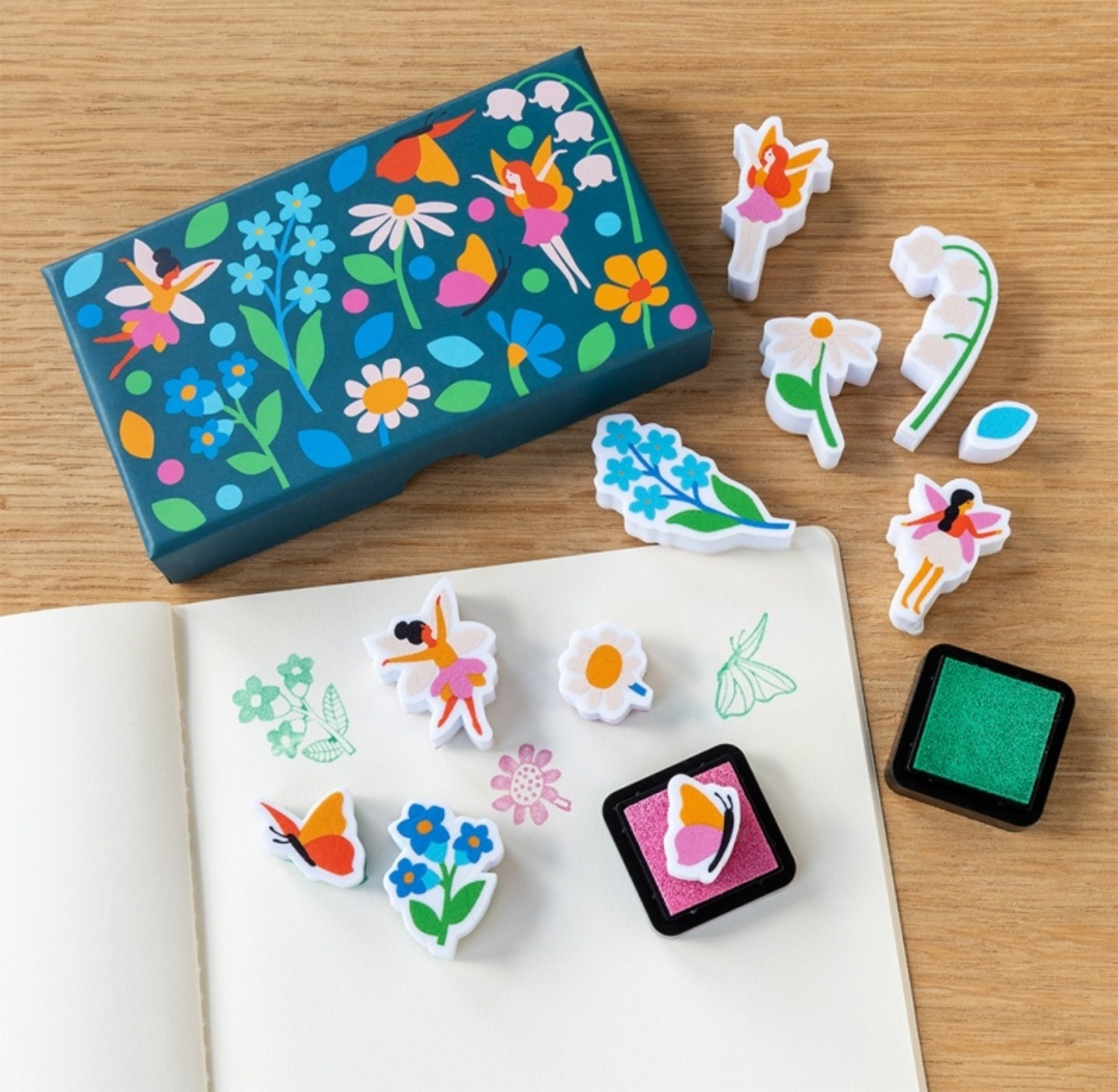 Set Of Mini Stamps - Fairies In The Garden