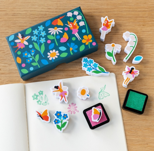 Set Of Mini Stamps - Fairies In The Garden