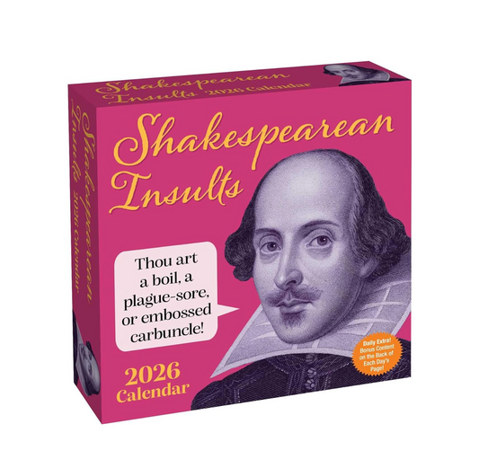 Shakespearean Insults 2026 Day-to-Day Calendar