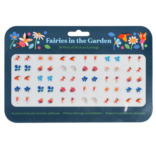 Stick On Earrings - Fairies In The Garden