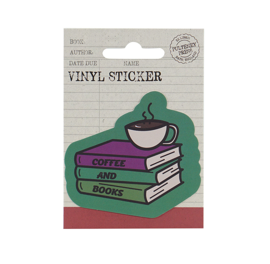 Sticker: Coffee And Books