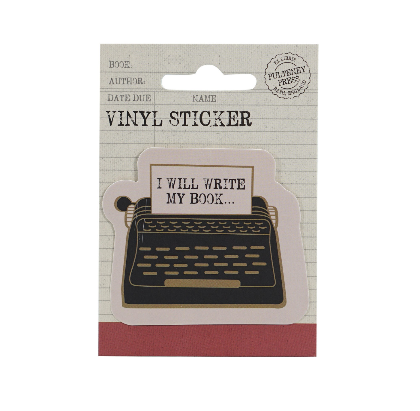 Sticker: I Will Write My Book