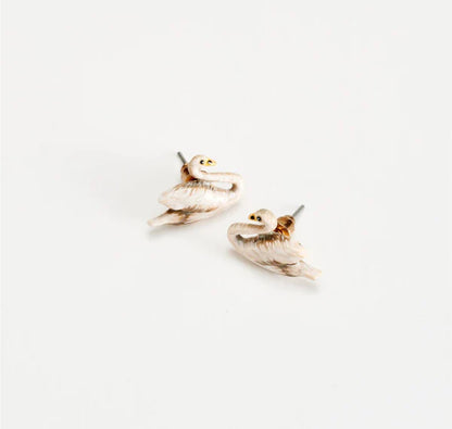 Earrings: Swan