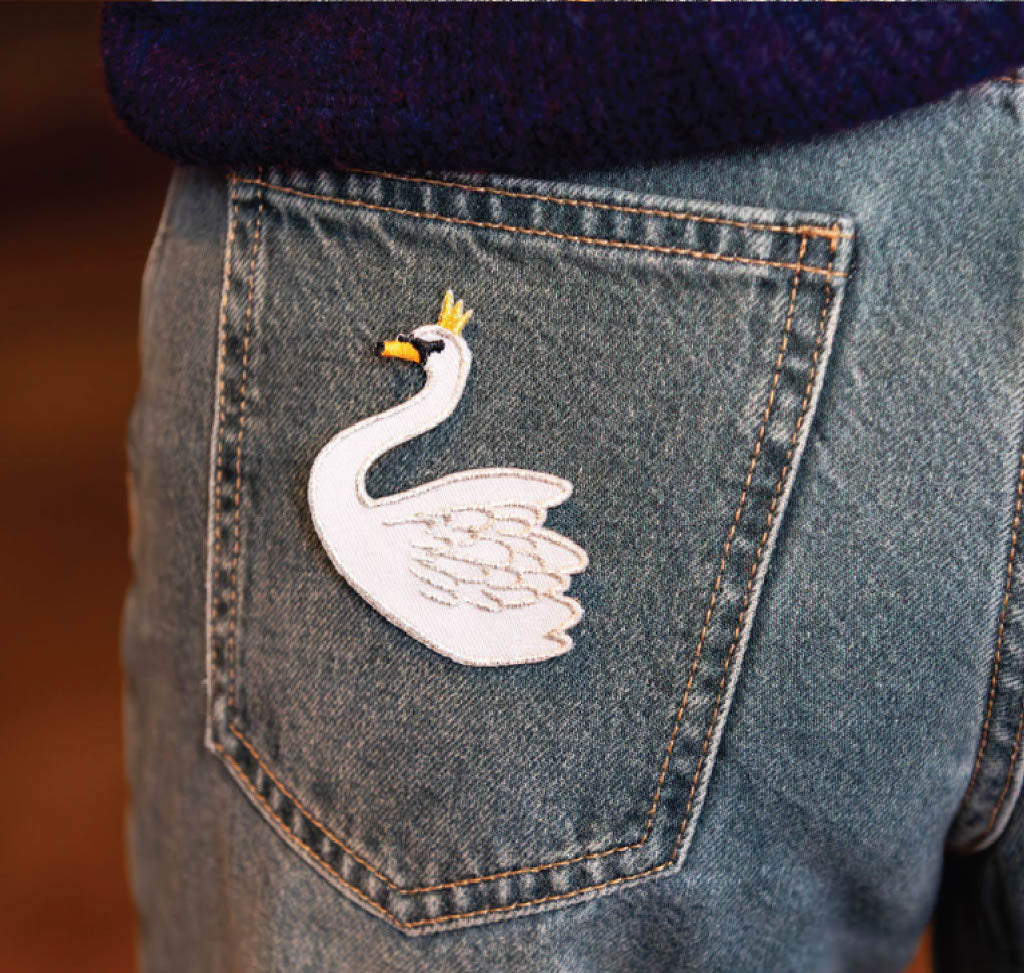 Iron on Patch: White Swan