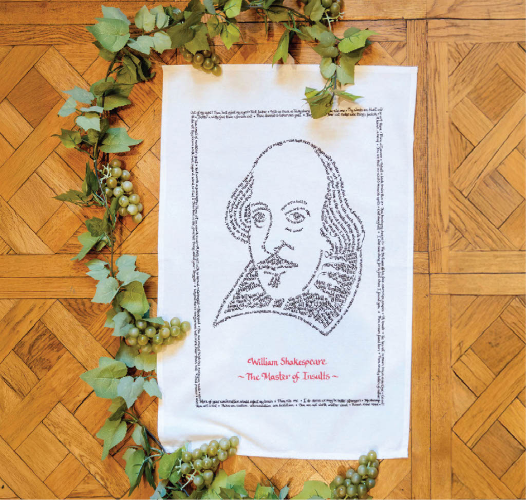 Tea Towel: William Shakespeare The Master Of Insults