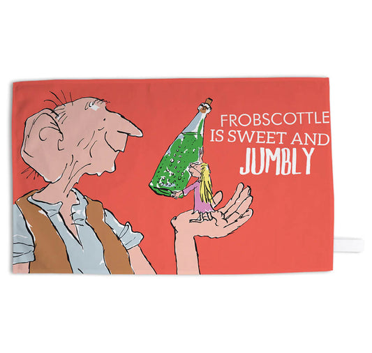 Tea Towel: The BFG Frobscottle Is Sweet And Jumbly