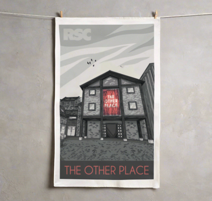 Tea Towel: The Other Place (B&W)