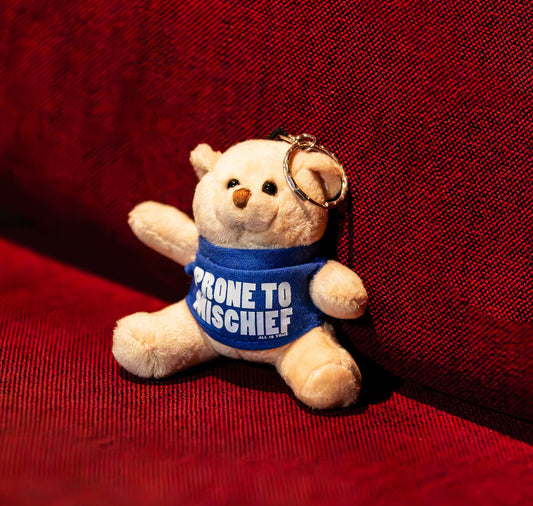 Teddy Bear Keyring: Prone To Mischief