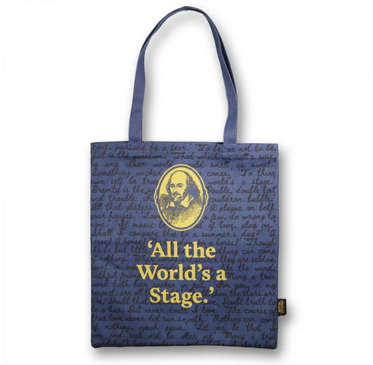 Tote Bag: All The World's A Stage (Blue)