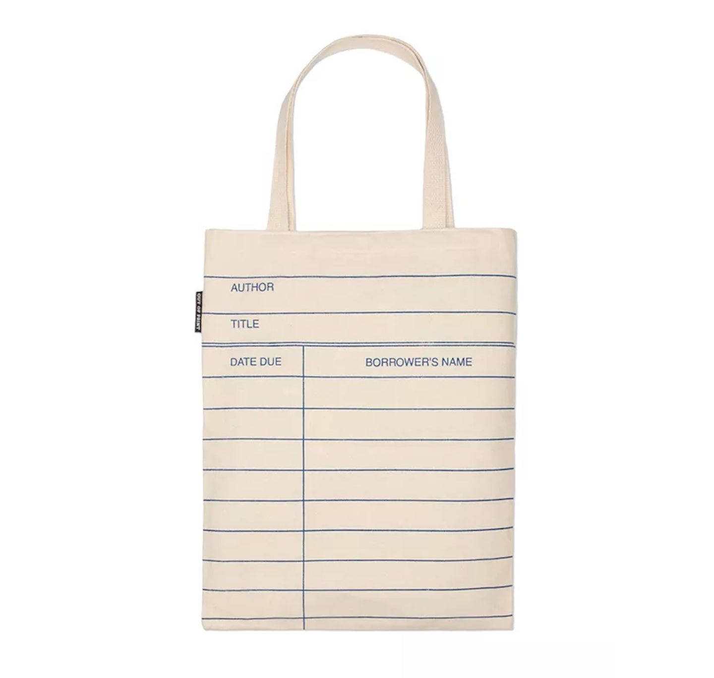 Tote Bag: Library Card (Natural)